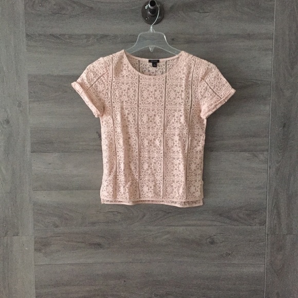 Ann Taylor Tops - Ann Taylor Blush Lace Blouse